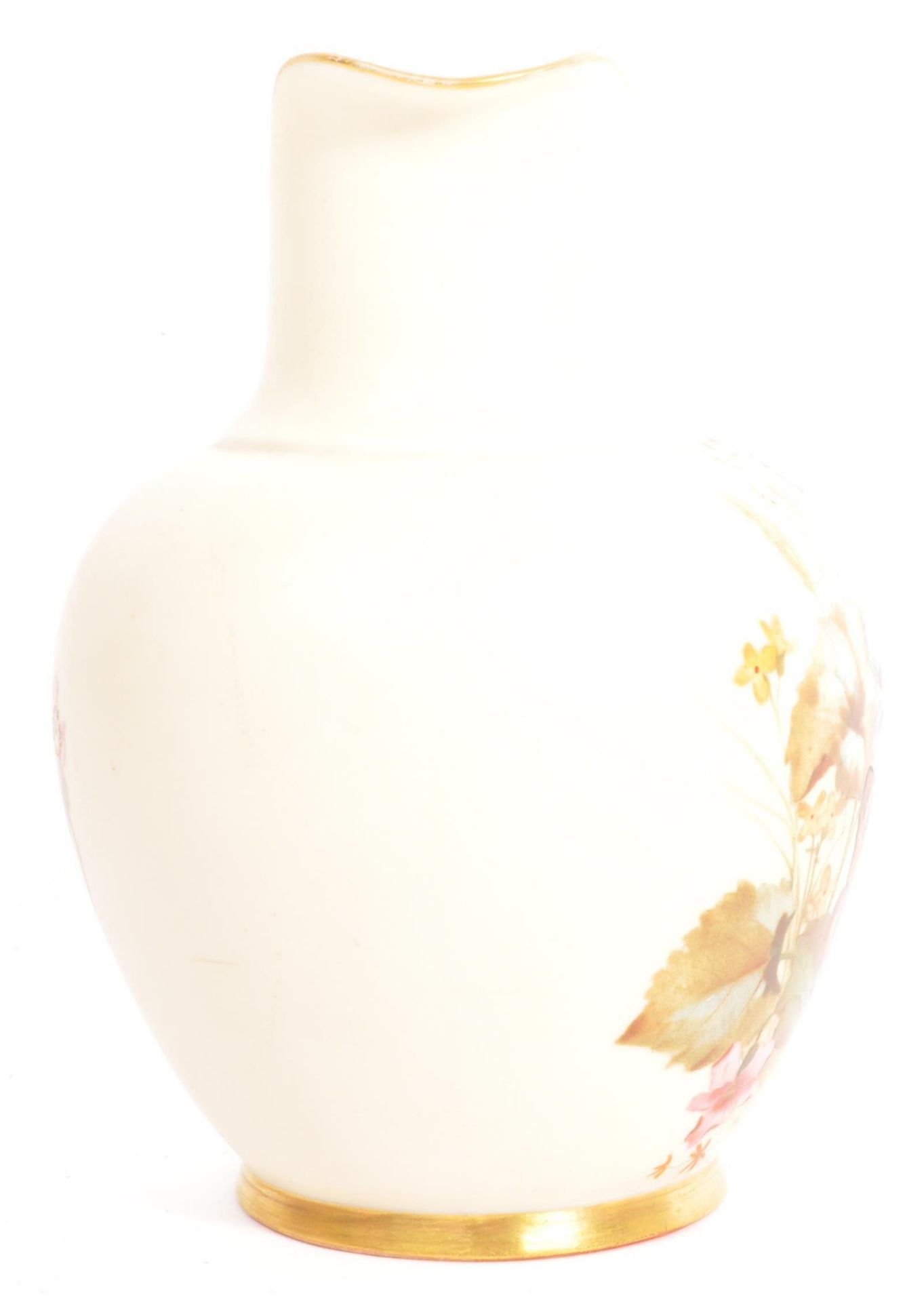 19TH CENTURY ROYAL WORCESTER HAND PAINTED JUG - Image 4 of 7