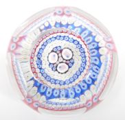 20TH CENTURY WHITEFRIARS MILLEFIORI GLASS PAPERWEIGHT