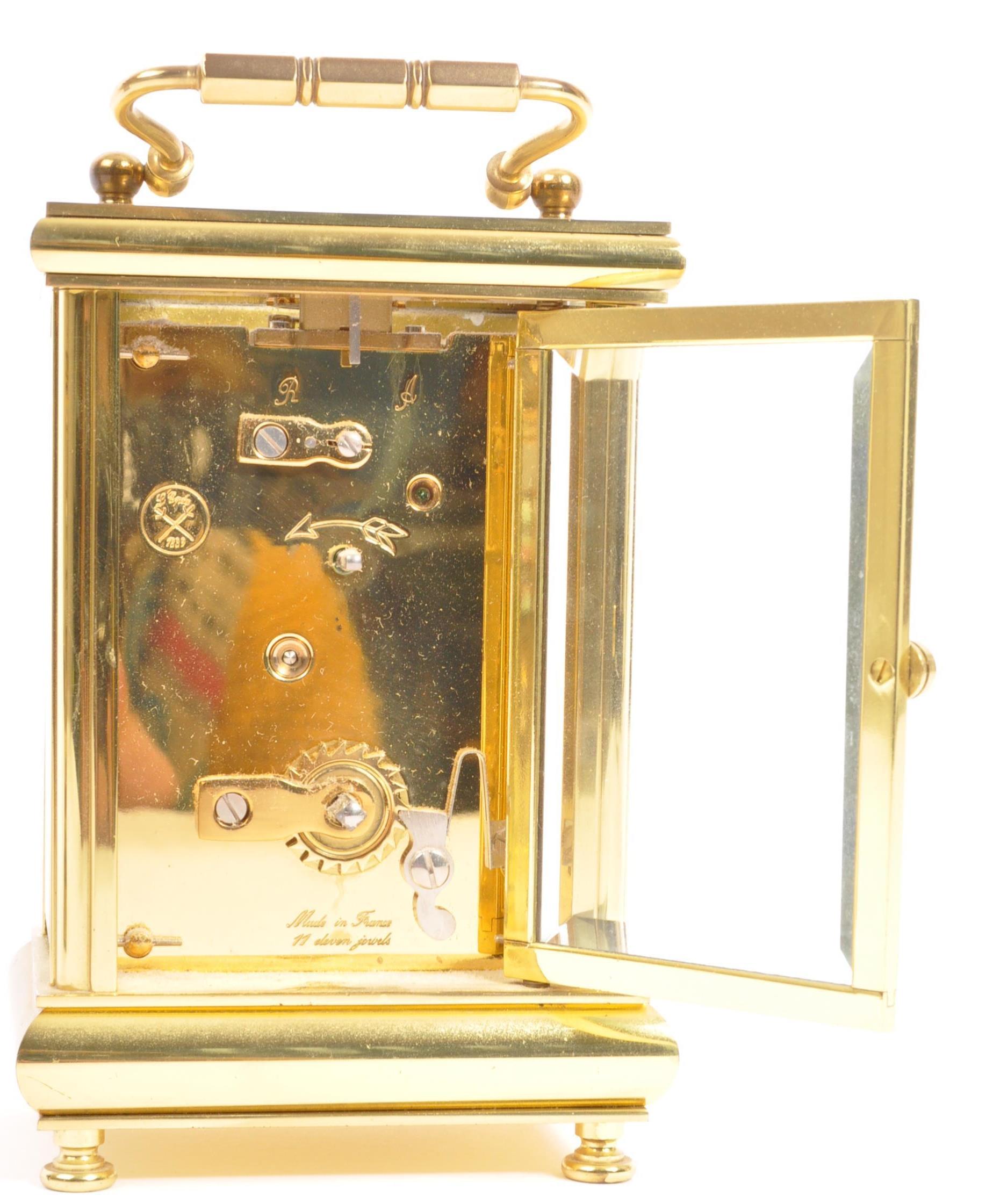 TWO EARLY 20TH CENTURY BRASS CARRIAGE CLOCK - Image 4 of 7
