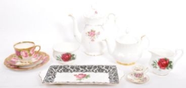 COLLECTION OF ROYAL ALBERT FINE BONE CHINA PORCELAIN ITEMS