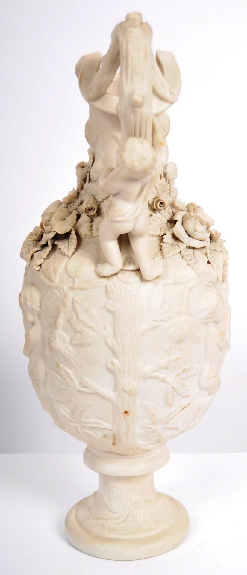 19TH CENTURY PARIAN WARE EWER JUG - Image 3 of 7