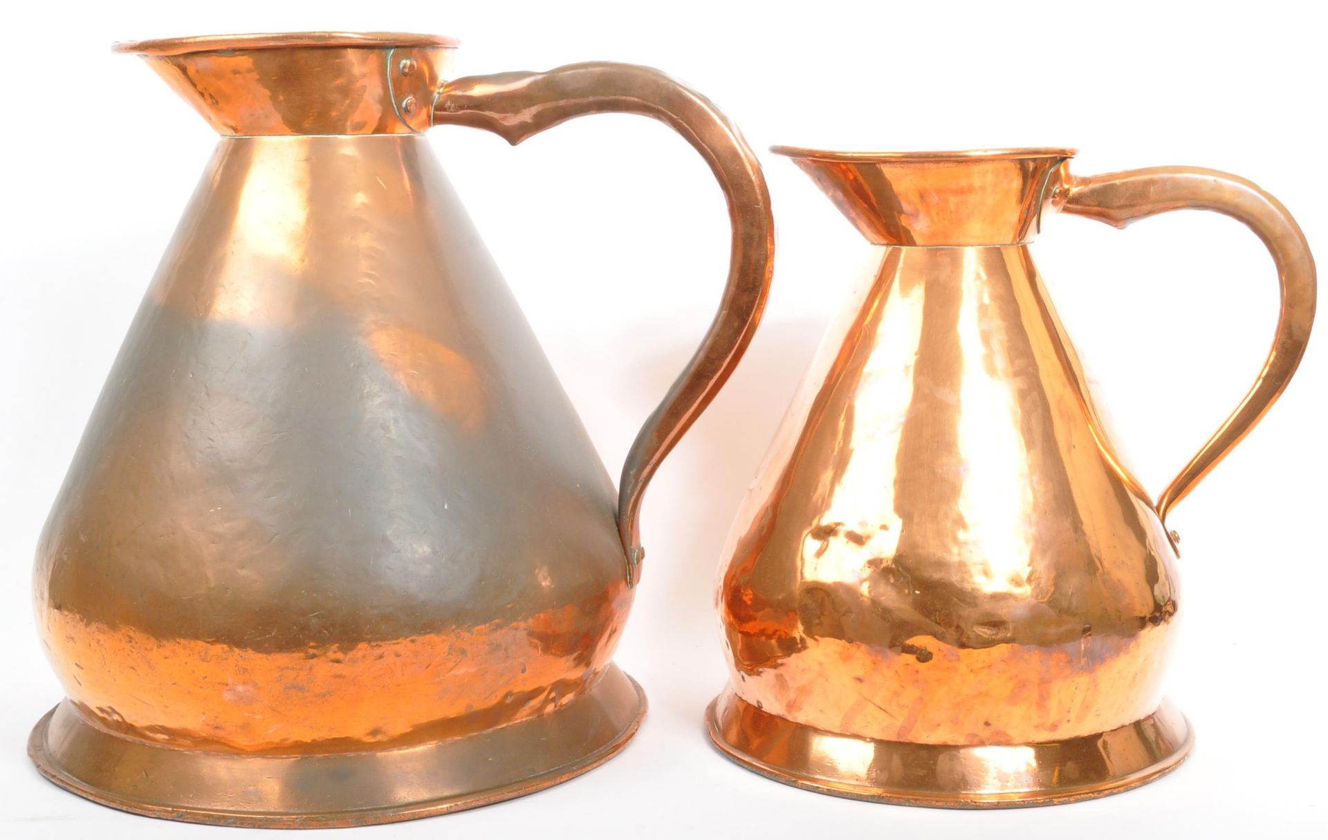 19TH CENTURY VICTORIAN COPPER CIDER JUGS - Bild 6 aus 7