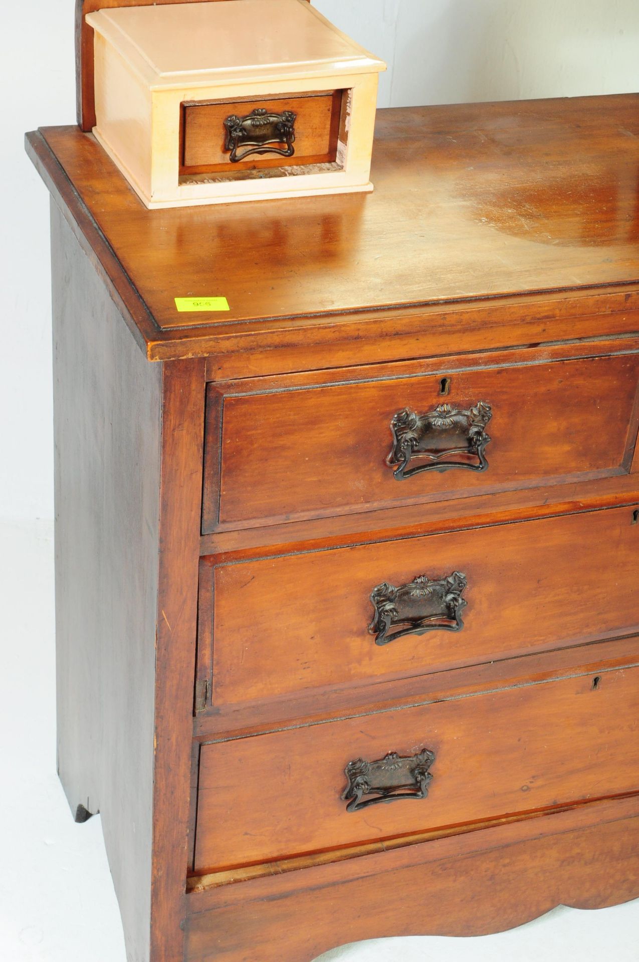 EDWARDIAN 1900S MAHOGANY DRESSING TABLE CHEST OF DRAWERS - Bild 6 aus 6