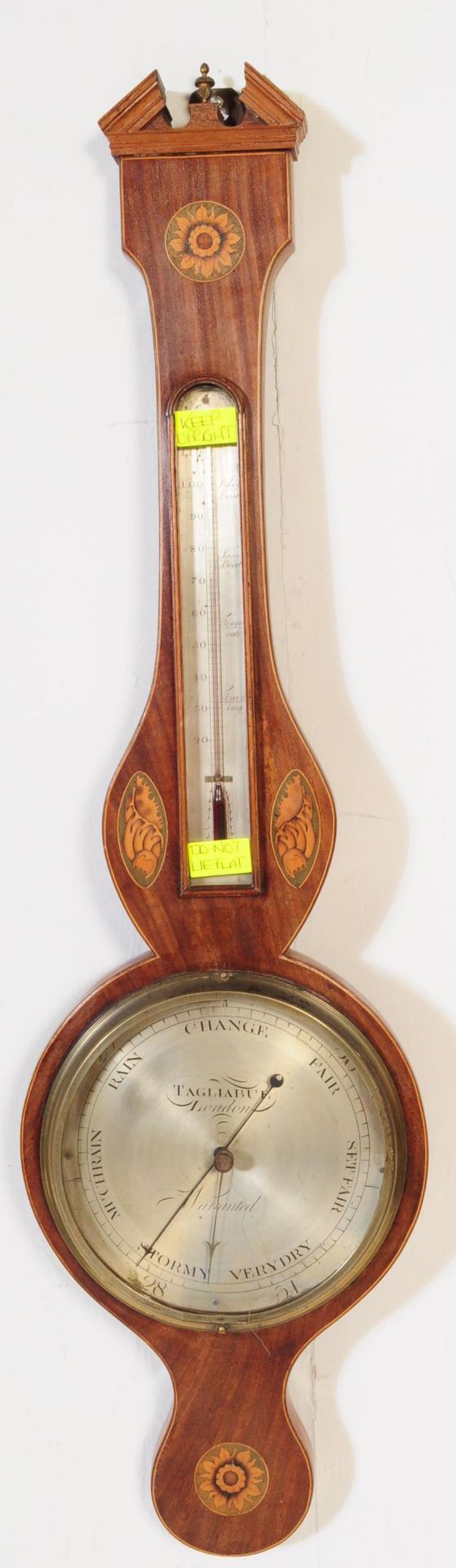 19TH CENTURY WILLIAM IV MERCURY WALL BAROMETER - Bild 2 aus 6