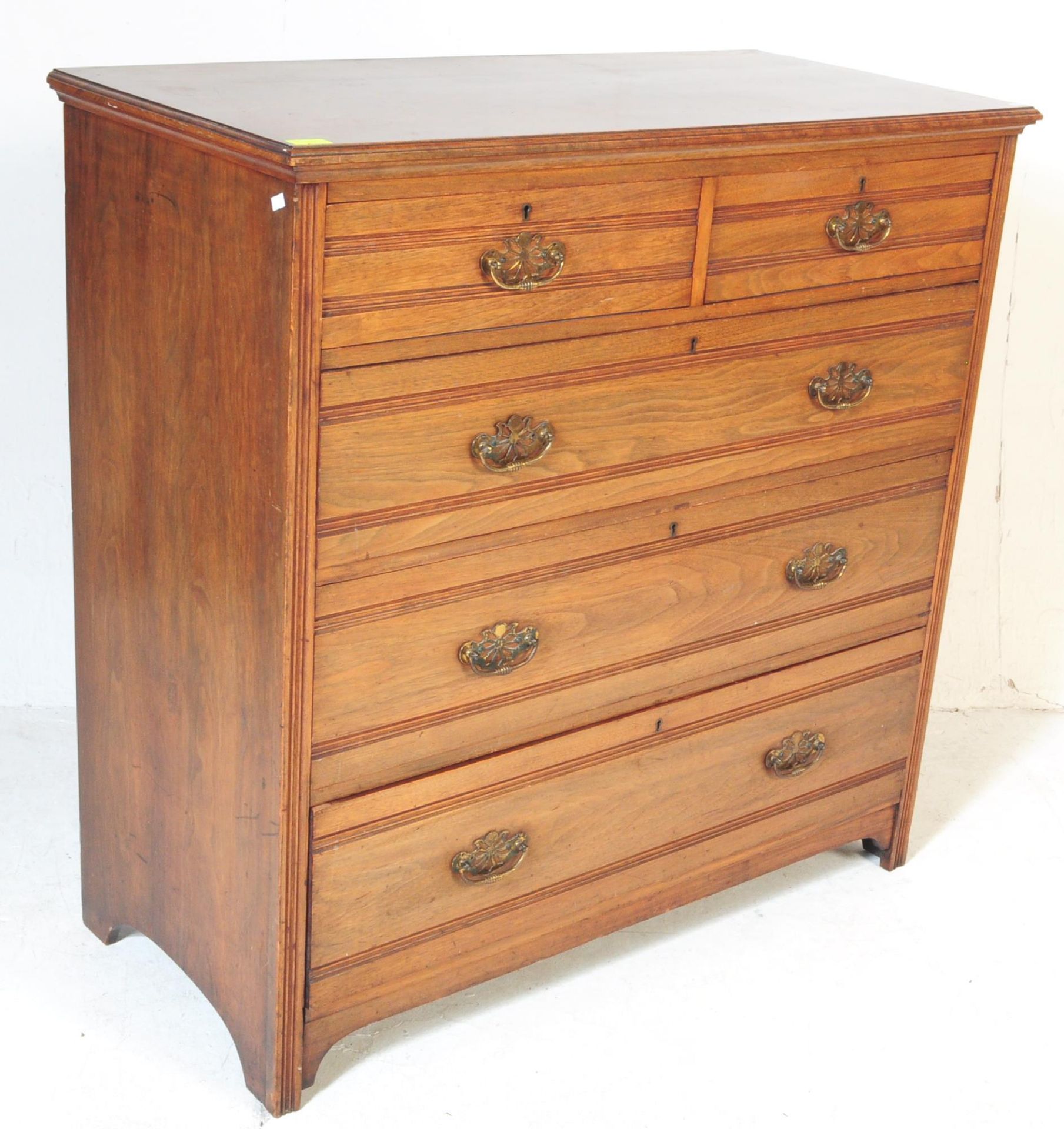 A 19TH CENTURY EDWARDIAN MAHOGANY CHEST OF DRAWERS - Image 2 of 6