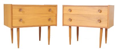 PAIR OF MID 20TH CENTURY MEREDEW BEDSIDE DRAWERS