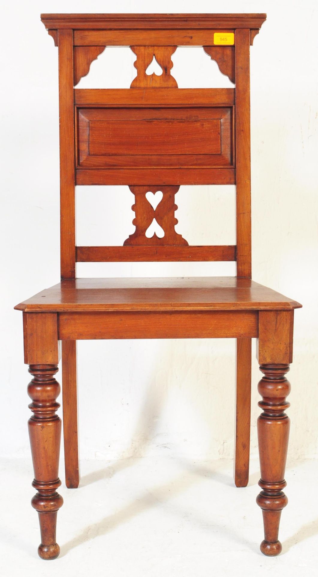 VICTORIAN 19TH CENTURY MAHOGANY HALL CHAIR - Bild 3 aus 6