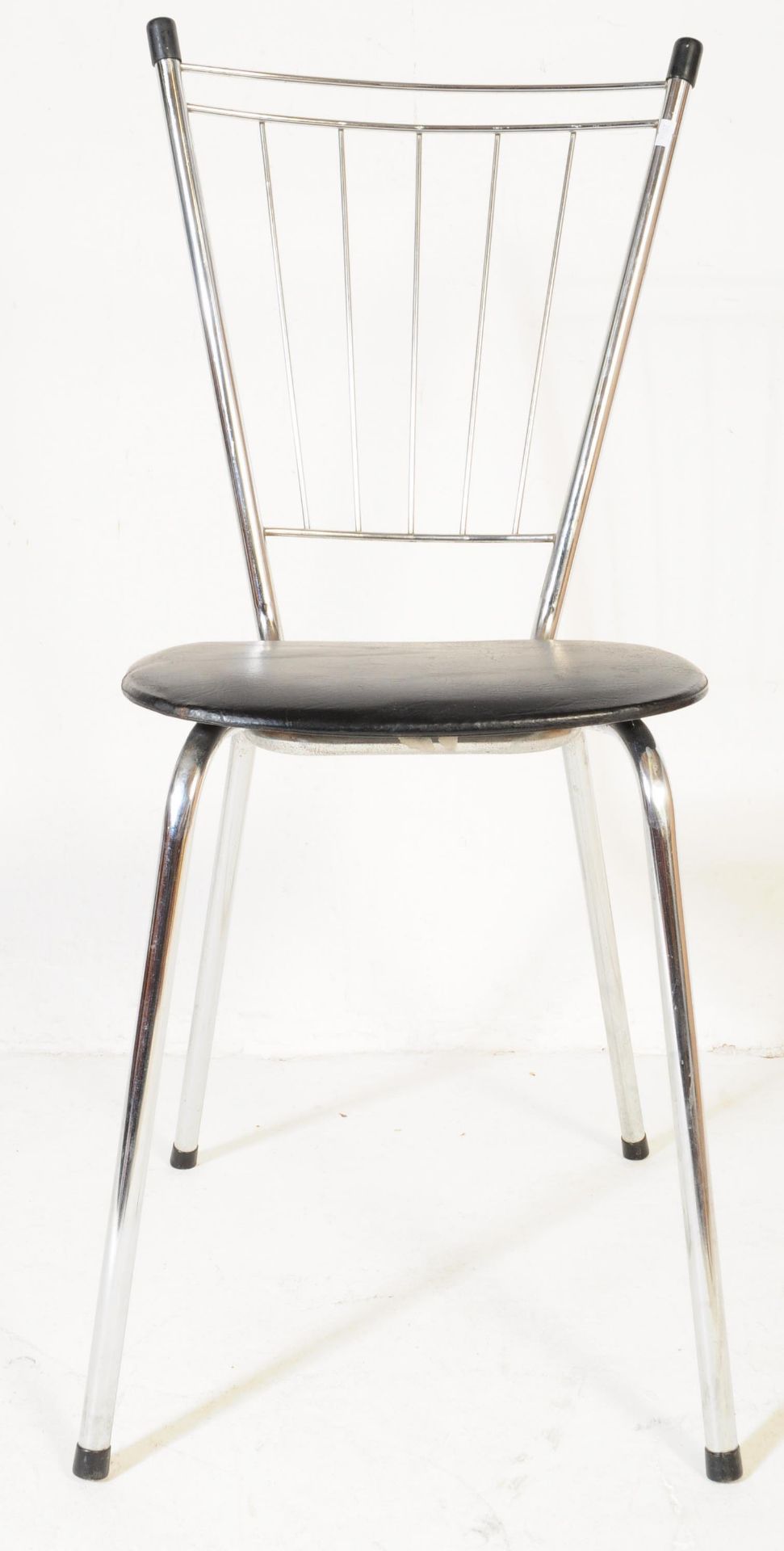 A PAIR OF SOUDEX FRENCH 1960'S CHROME & VINYL CHAIRS - Image 5 of 5