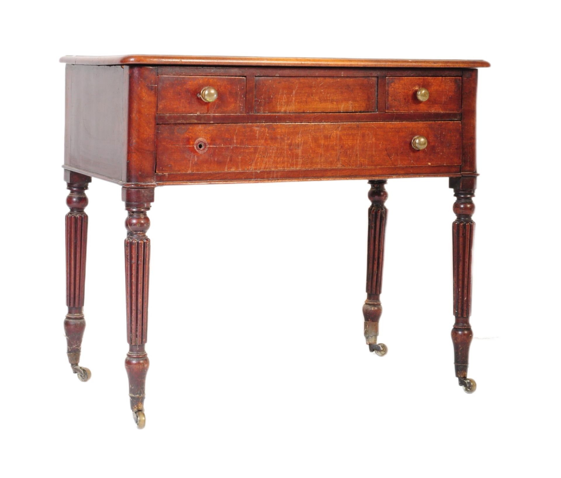 VICTORIAN 19TH CENTURY MAHOGANY WRITING TABLE DESK