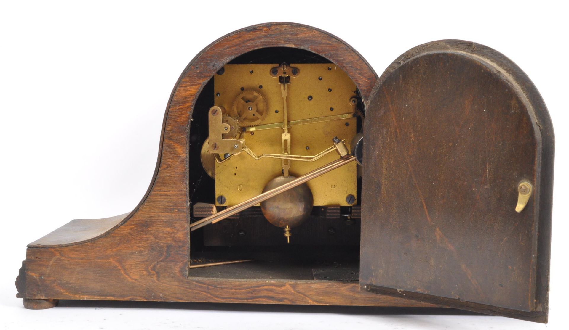 FOUR EARLY 20TH CENTURY MANTEL CLOCKS - Image 5 of 9