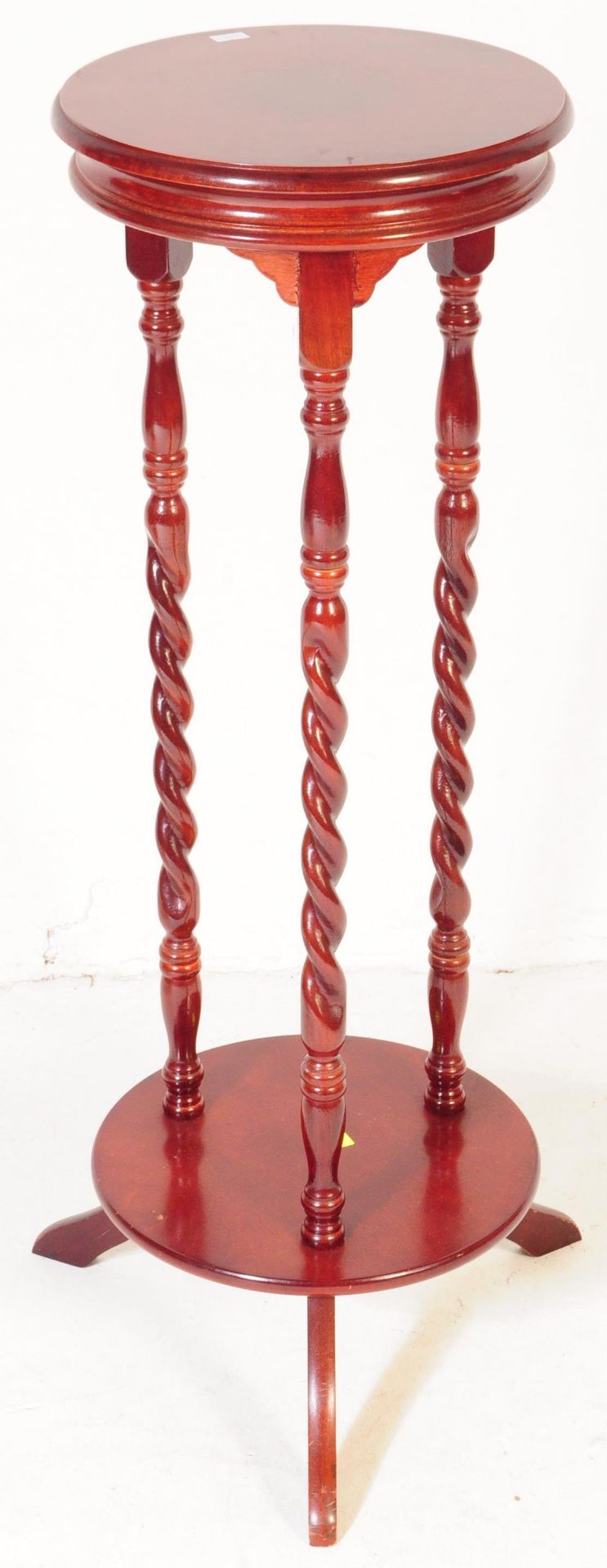 LARGE 20TH CENTURY VICTORIAN STYLE MAHOGANY PLANT STAND - Image 2 of 4