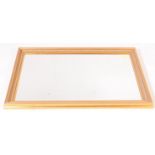 CONTEMPORARY GILT FRAMED WALL HANGING BEVELED MIRROR