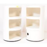 PAIR OF ORIGINAL KARTELL CASTELLI THREE TIER STORAGE UNITS