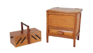 EARLY 20TH CENTURY 1920S SEWING BOX & ANOTHER