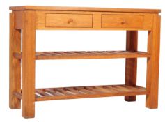 CONTEMPORARY OAK FURNITURE LAND STYLE WALL SIDE UNIT