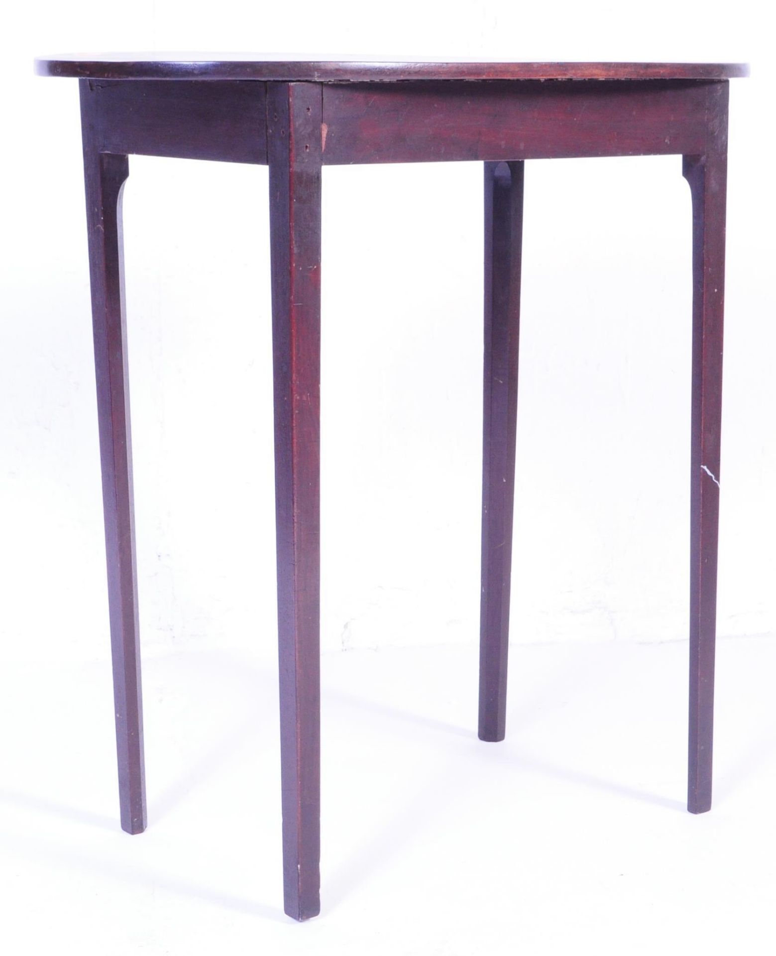 19TH CENTURY GEORGE III MAHOGANY SIDE - WINE TABLE