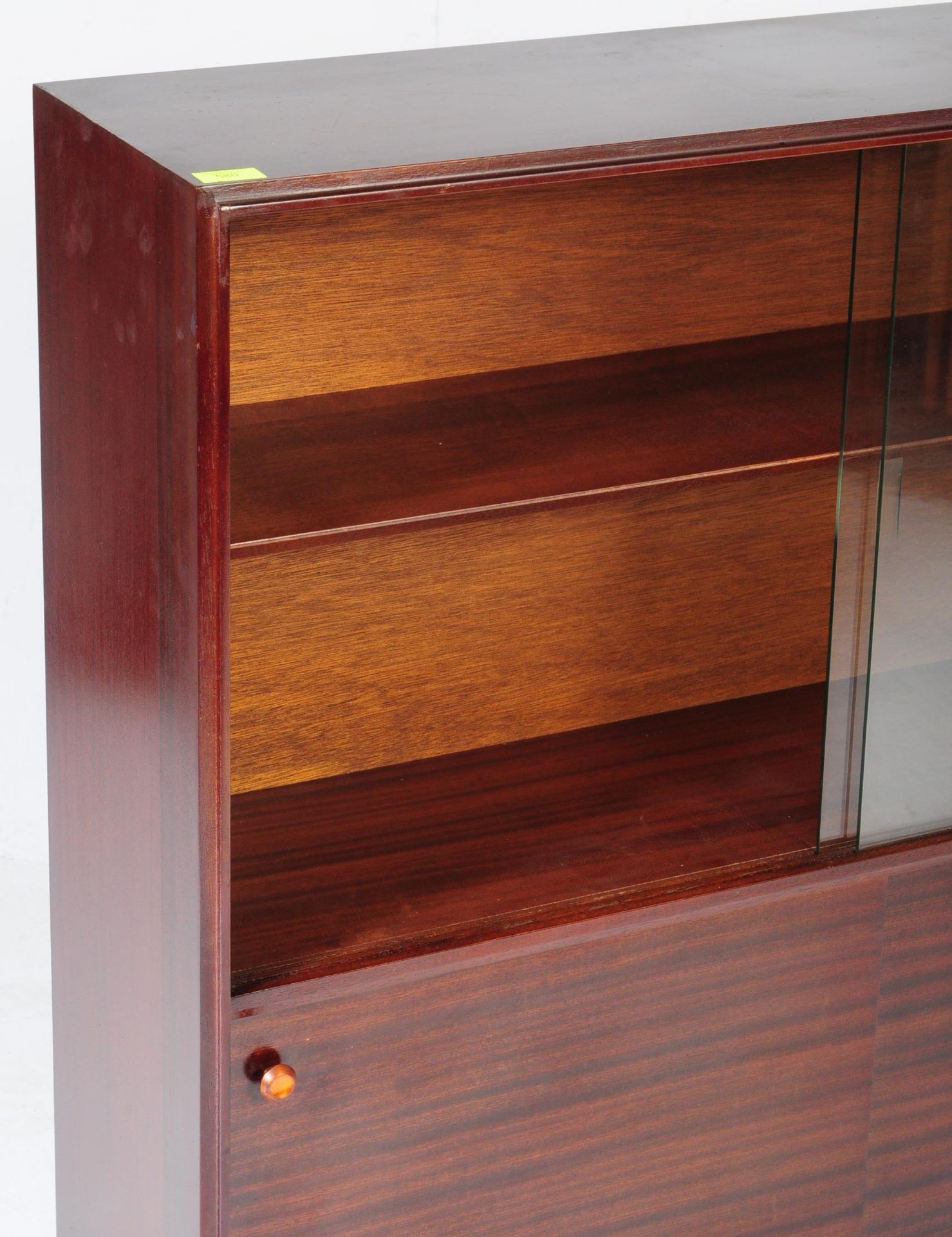 RETRO MID CENTURY TEAK LIBRARY BOOKCASE CABINET - Image 3 of 5