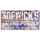 20TH CENTURY ENAMELLED BORWICK BAKING POWER SIGN