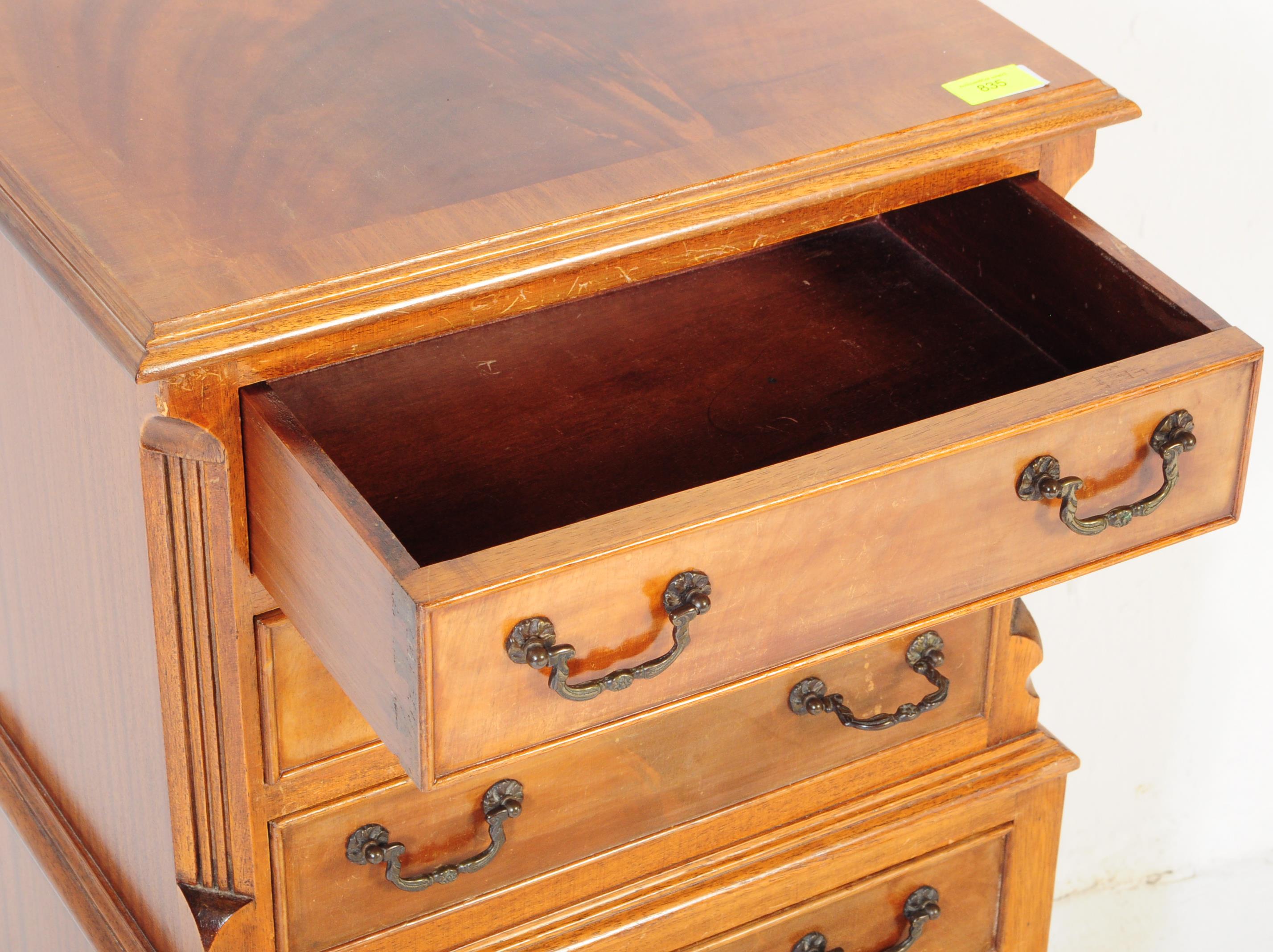 EARLY 20TH CENTURY QUEEN ANNE REVIVAL CHEST ON STAND - Image 3 of 5