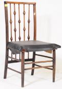 AN EARLY 20TH CENTURY OAK HALL / SEWING CHAIR