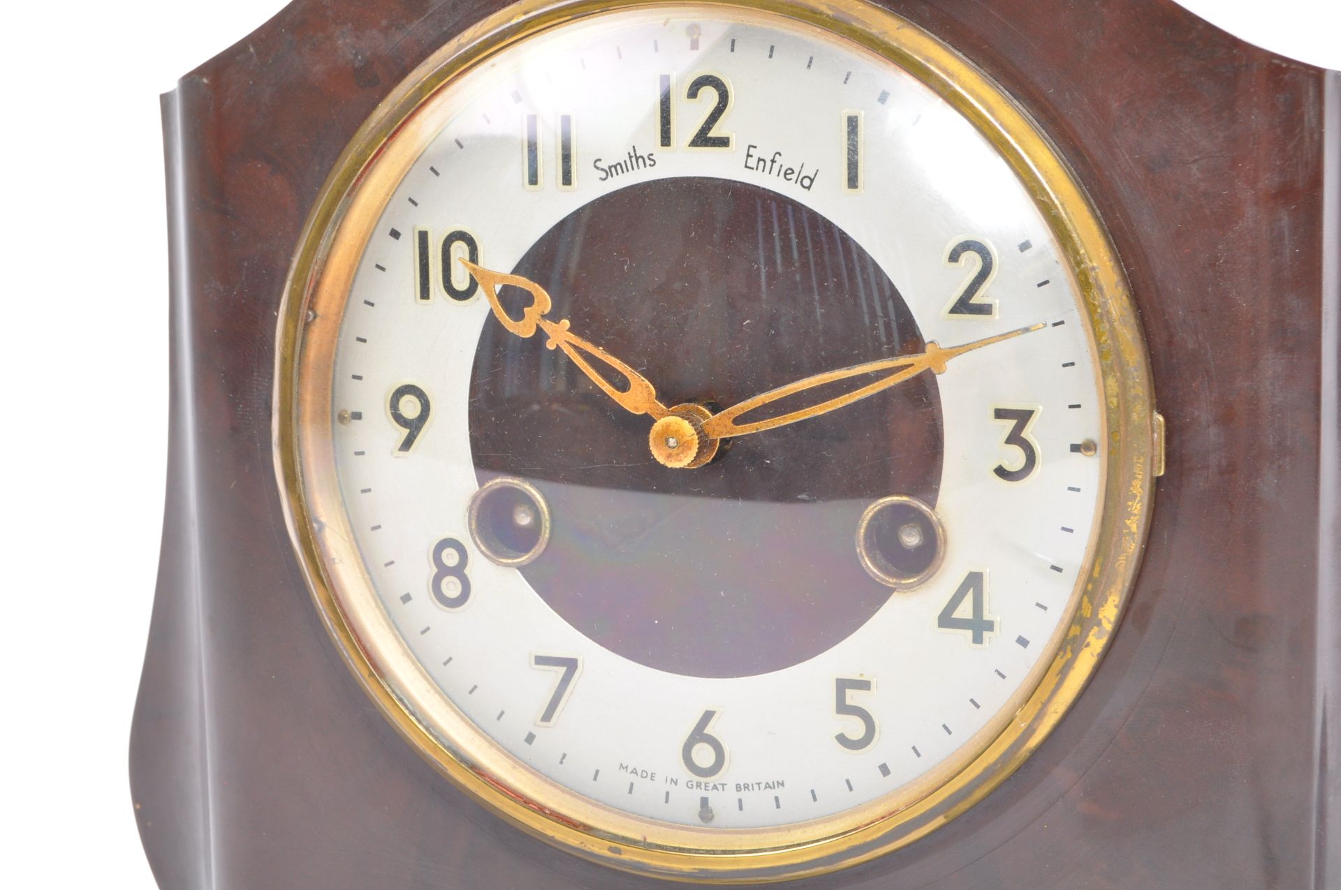 AN EARLY 20TH CENTURY SMITHS EIGHT DAY MANTEL CLOCK - Image 6 of 6