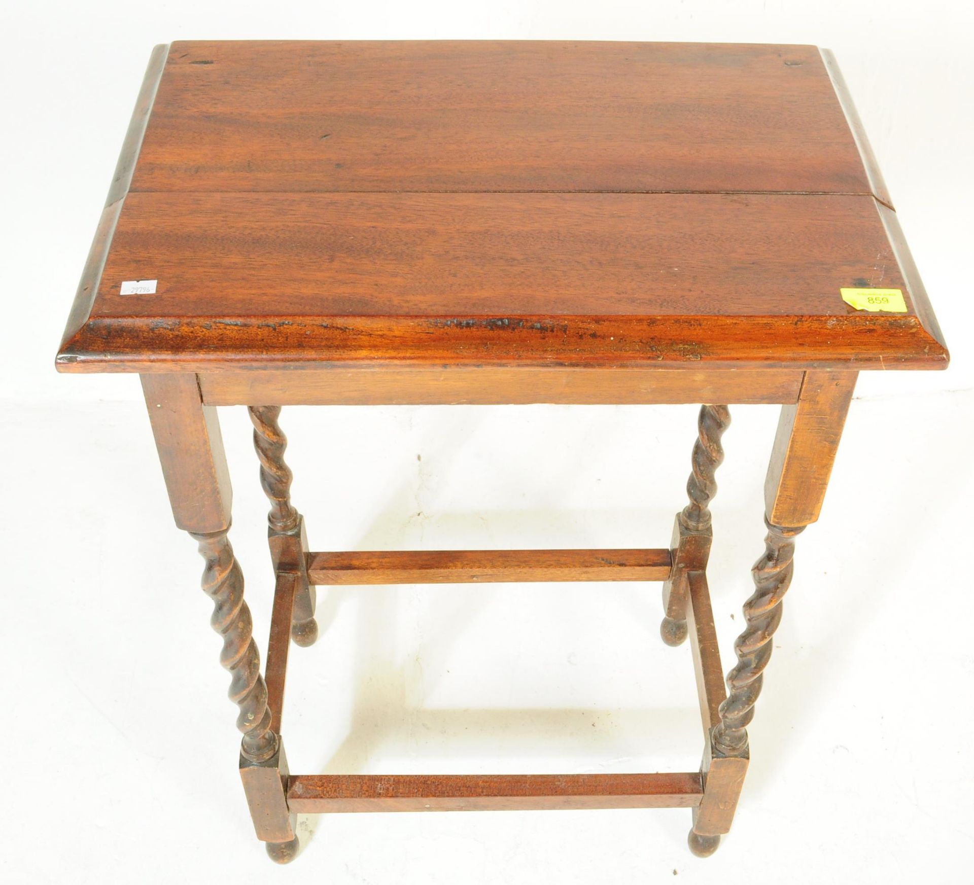 EARLY 20TH CIRCA 1920S CENTURY MAHOGANY HALL OCCASIONAL TABLE - Bild 4 aus 4