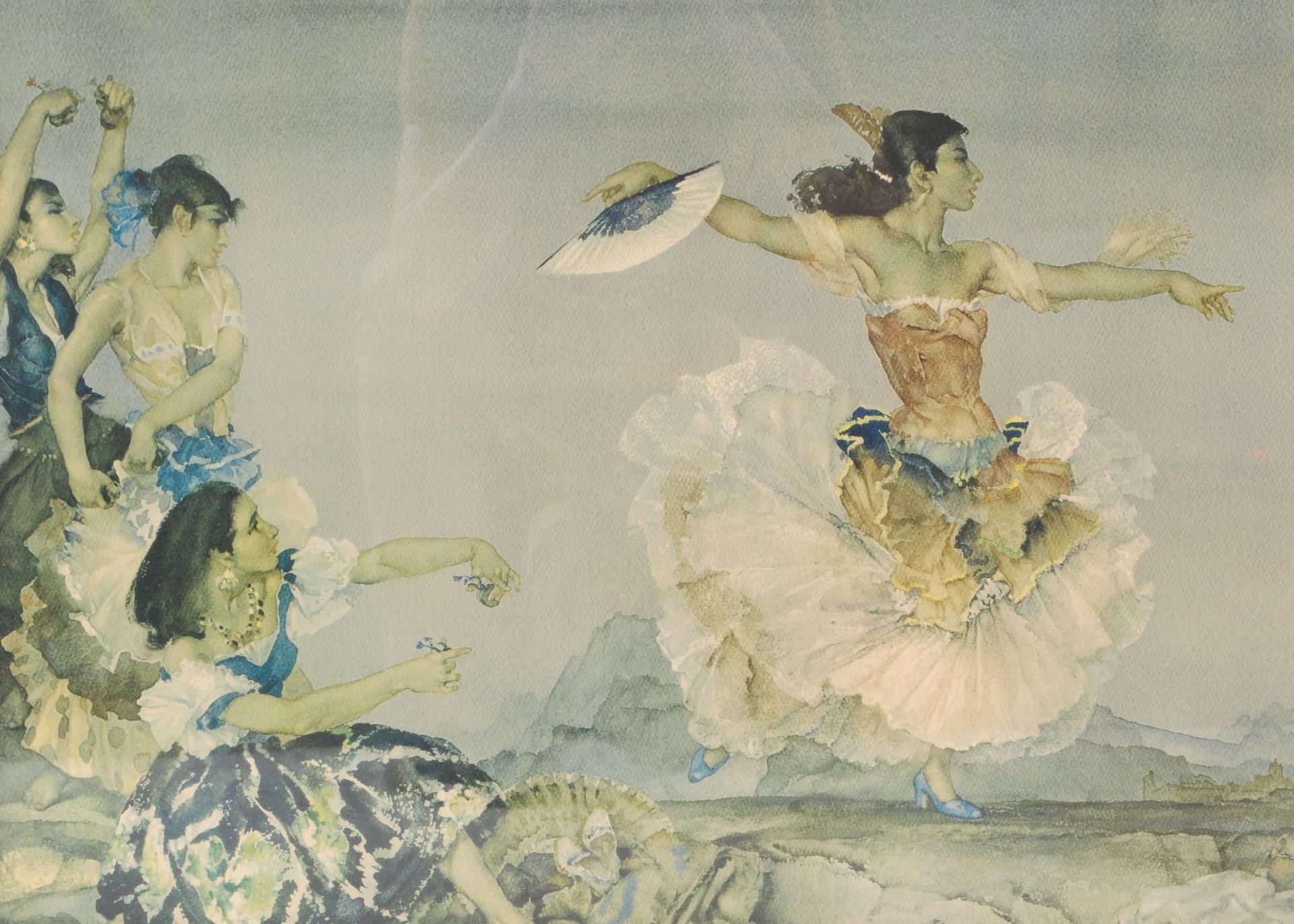 SIR WILLIAM RUSSELL FLINT - TWO SIGNED PRINTS OF DANCERS - Image 5 of 5