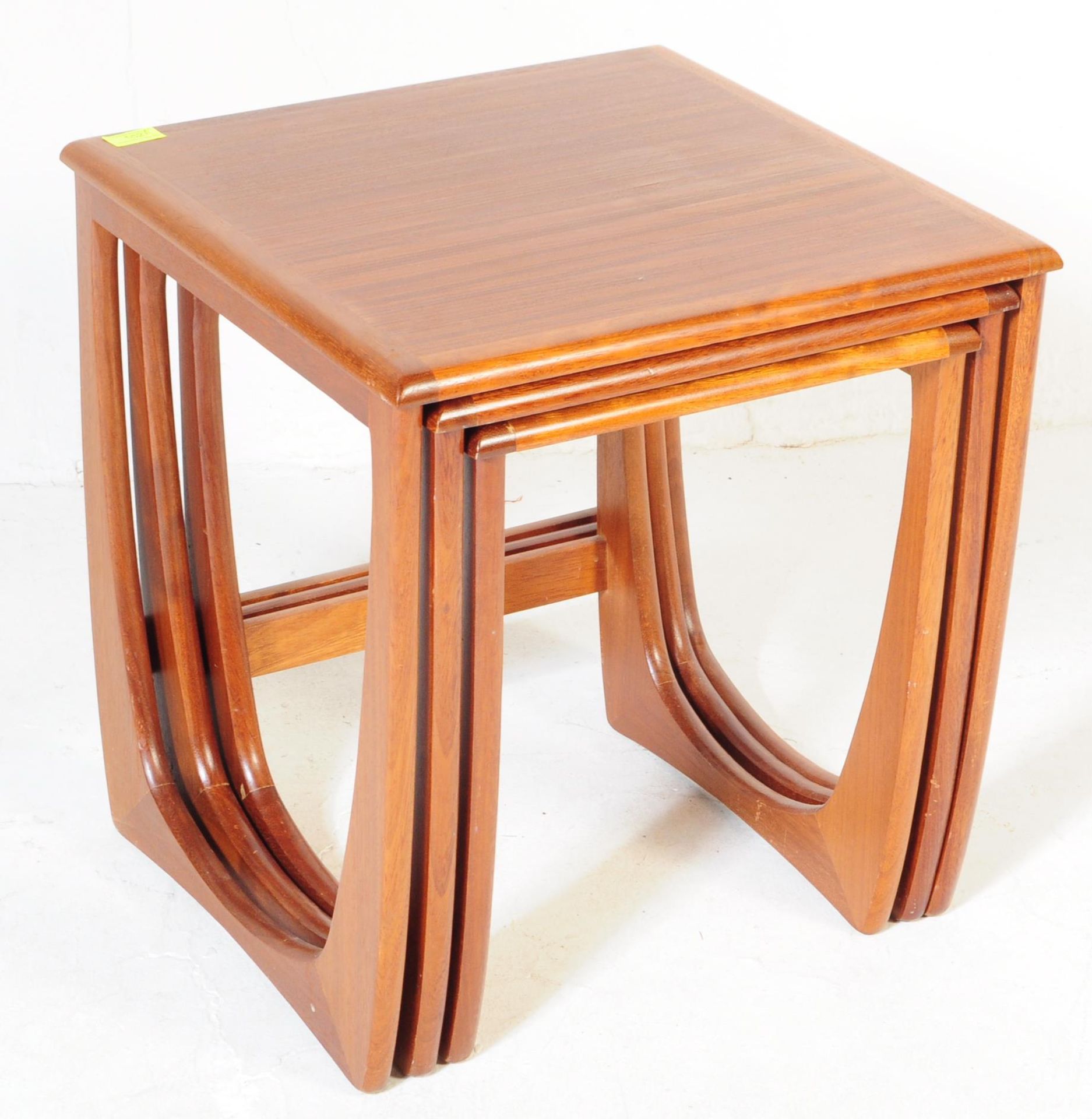 RETRO MID CENTURY TEAK NEST OF TABLES - G PLAN QUADRILLE STYLE - Image 2 of 5