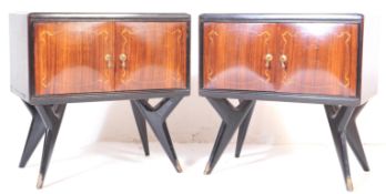 PAIR OF 1950S ITALIAN BEDSIDE CABINETS