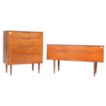 AUSTINSUITE PEDESTAL CHEST & LOW DRESSING TABLE UNIT