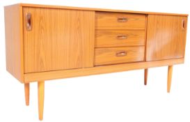 RETRO VINTAGE 1960S SCHREIBER TEAK VENEERED SIDEBOARD