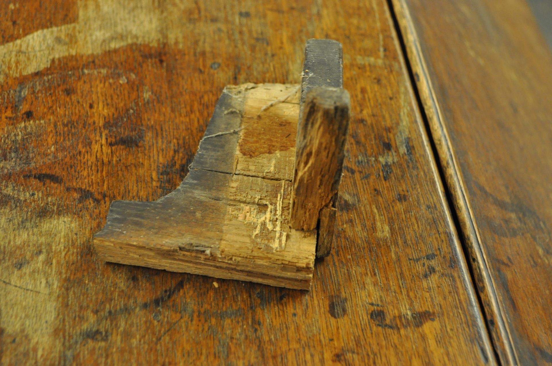 18TH CENTURY GEORGE III OAK BUREAU WRITING DESK AF - Image 7 of 7