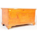 19TH CENTURY VICTORIAN PINE BLANKET BOX / CHEST