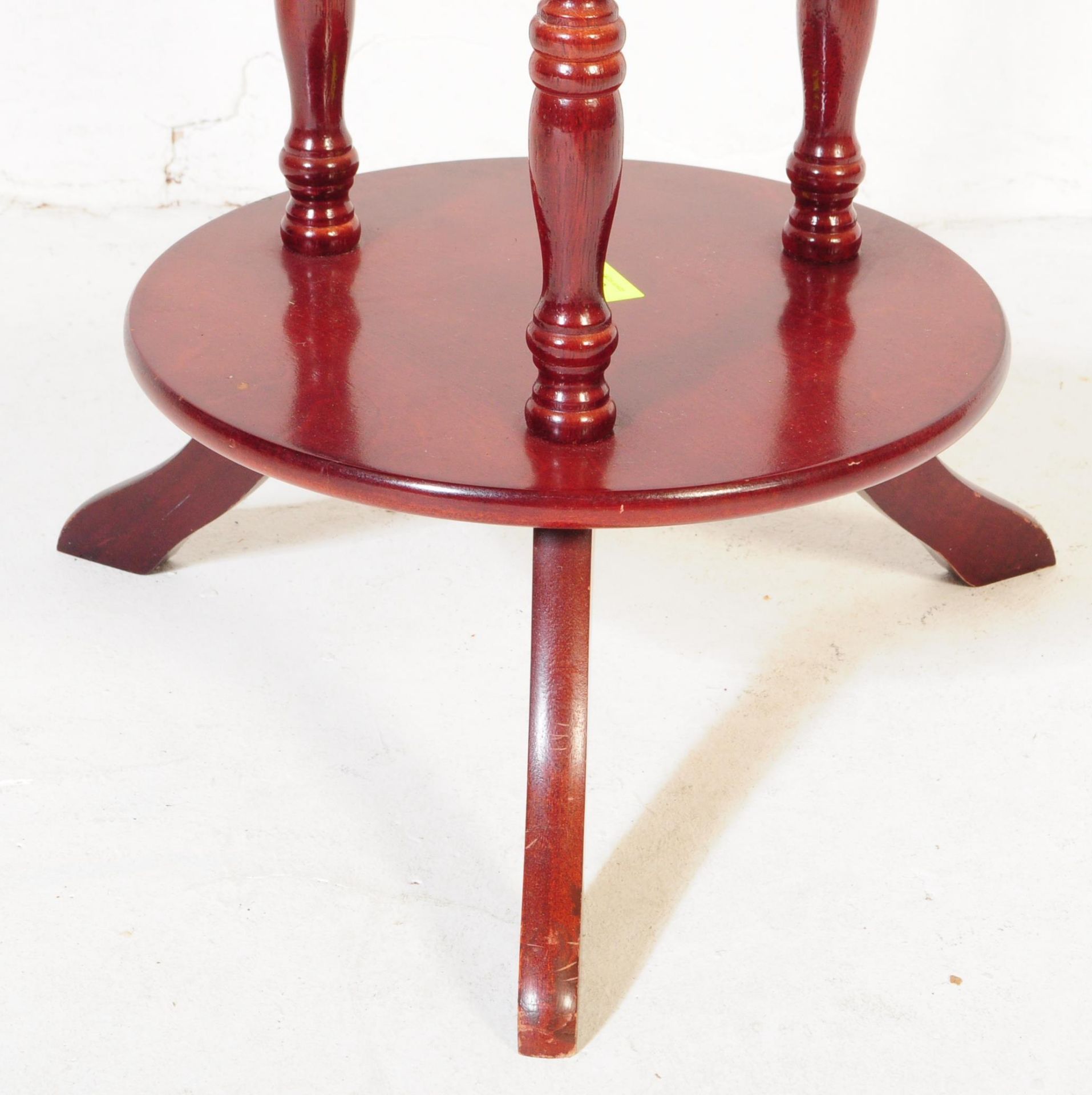 LARGE 20TH CENTURY VICTORIAN STYLE MAHOGANY PLANT STAND - Image 4 of 4