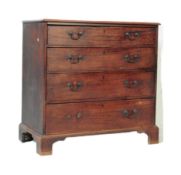 A GEORGE III 19TH CENTURY MAHOGANY CHEST OF DRAWERS