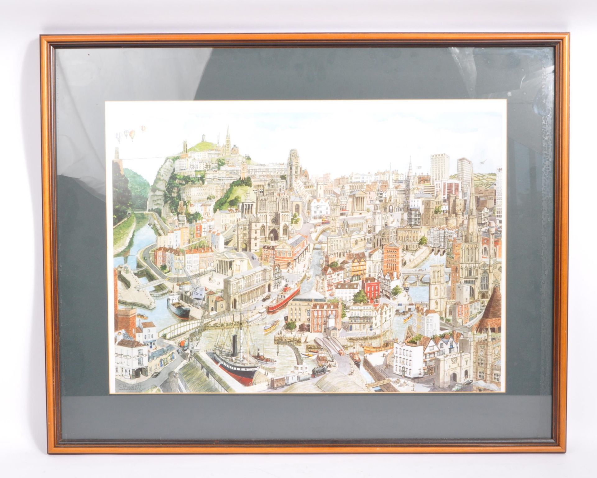 1997 STUART MOORE LIMITED EDITION BRISTOL LITHOGRAPH