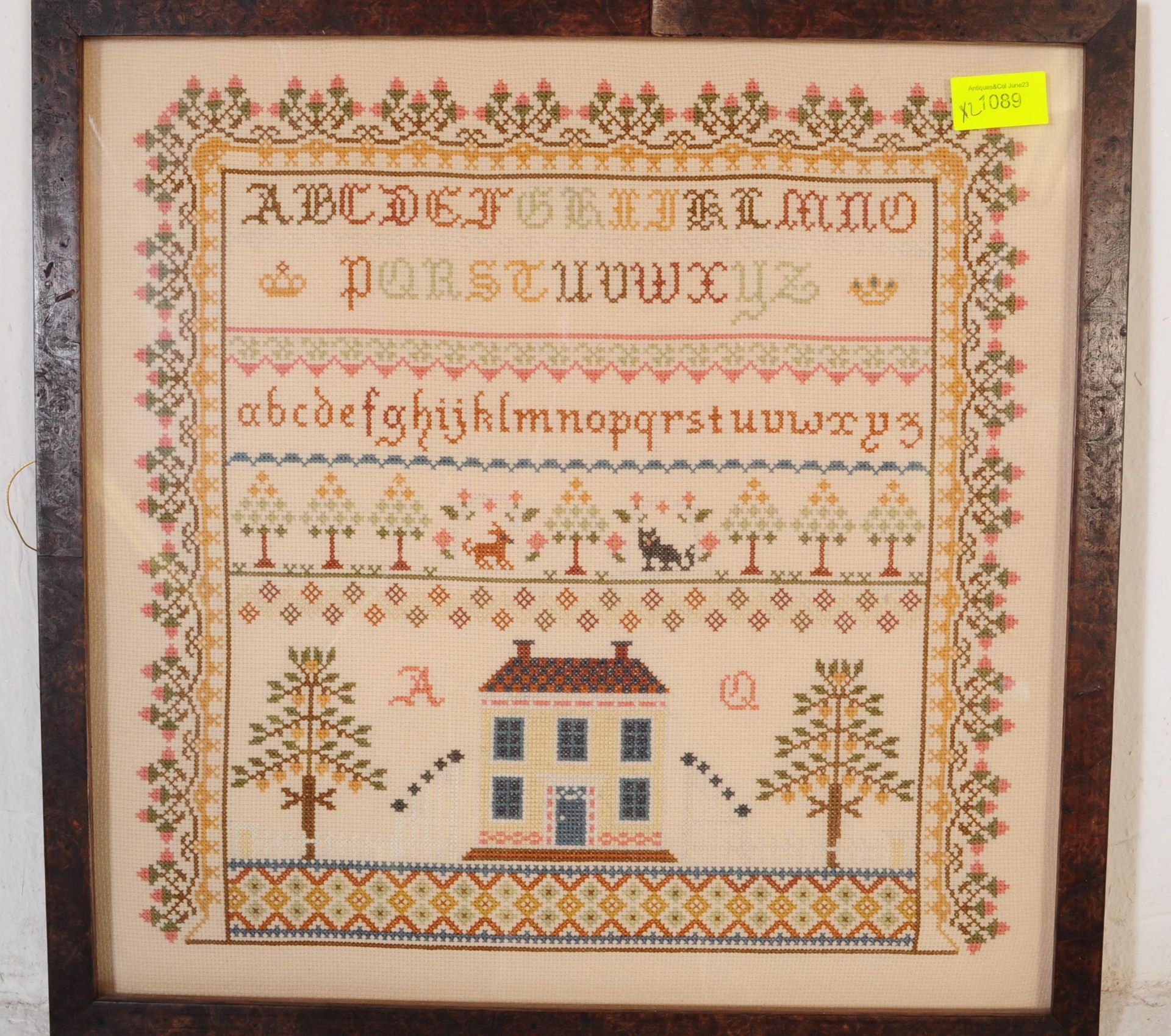 TWO 20TH CENTURY NEEDLEPOINT SAMPLERS - Image 5 of 5