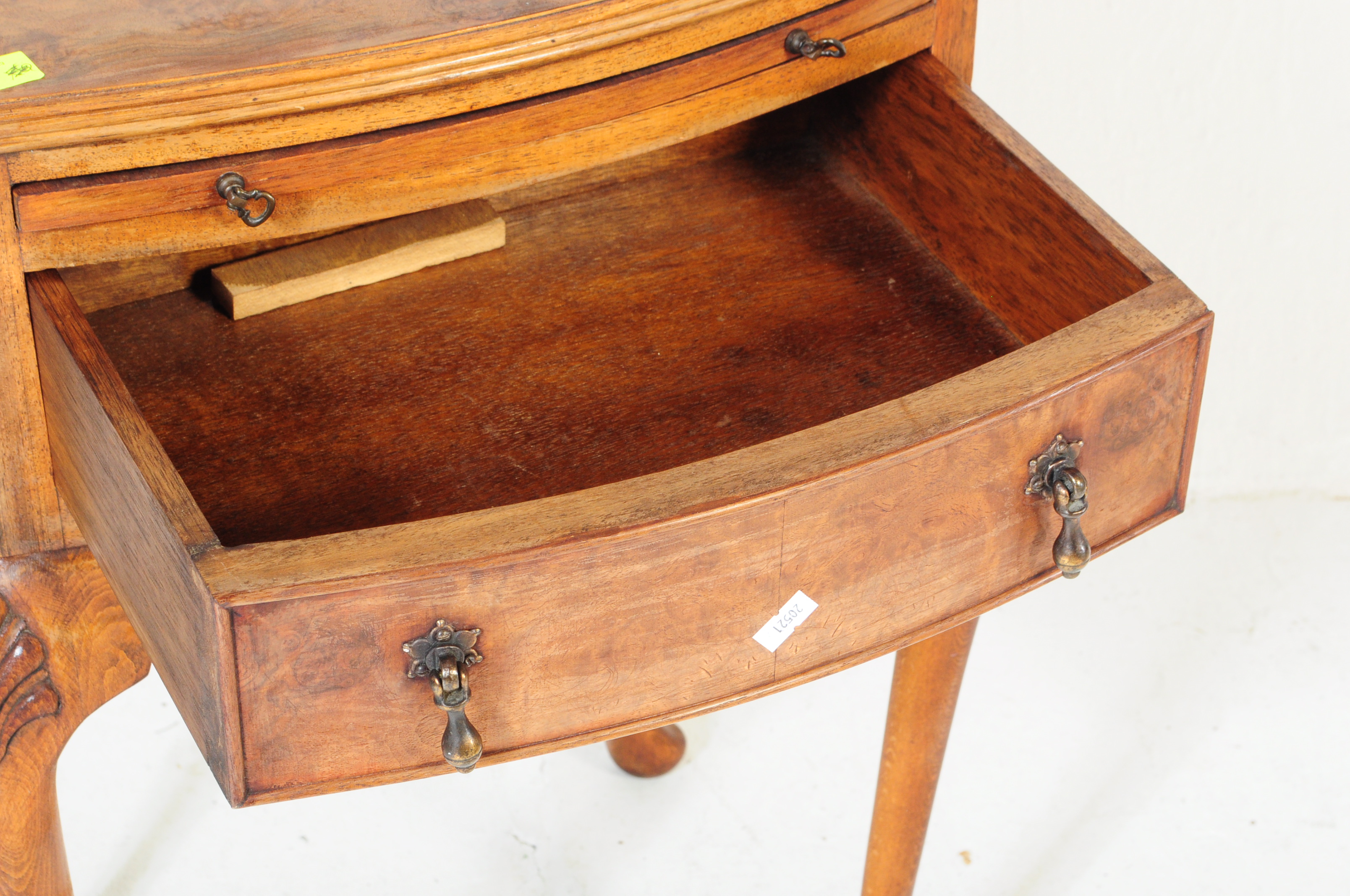 EARLY 20TH CENTURY TABLE W/ QUEEN ANNE WRITING TABLE - Image 4 of 7