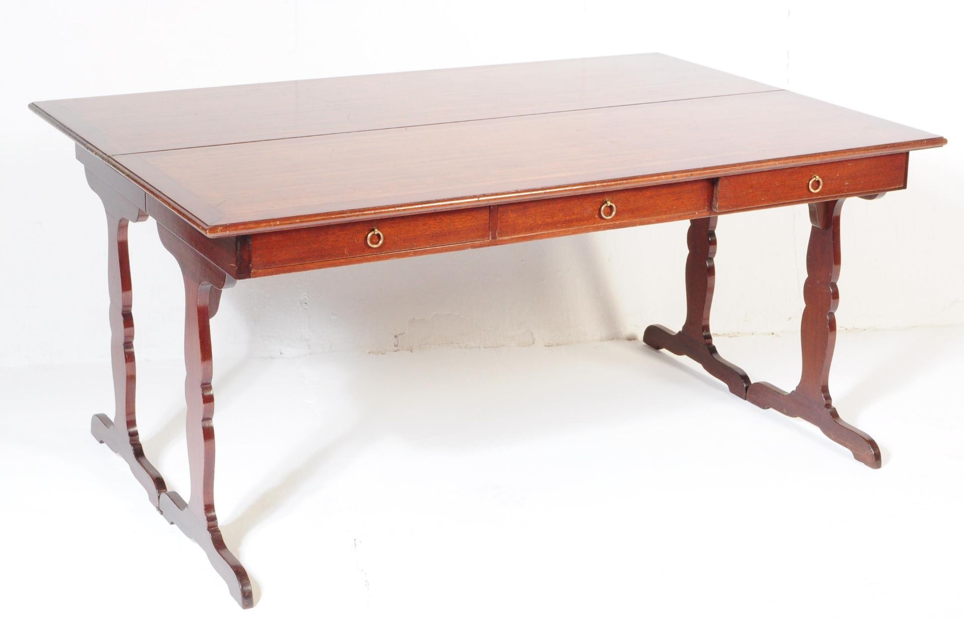 20TH CENTURY REGENCY STYLE MAHOGANY DESK / LIBRARY TABLE - Bild 5 aus 6