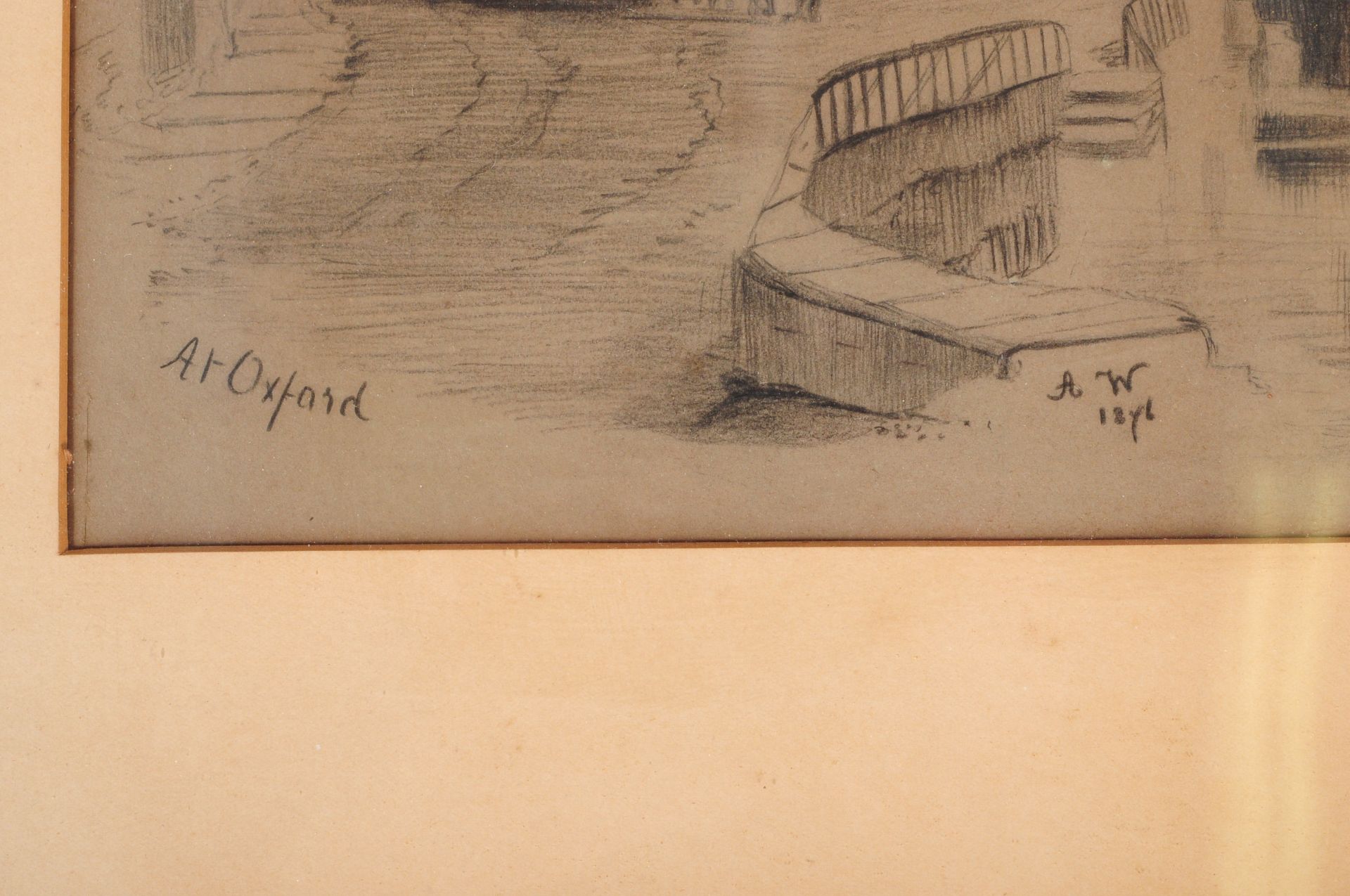 COLLECTION OF THREE 19TH CENTURY PENCIL & CHALK ON PAPER - Image 6 of 6