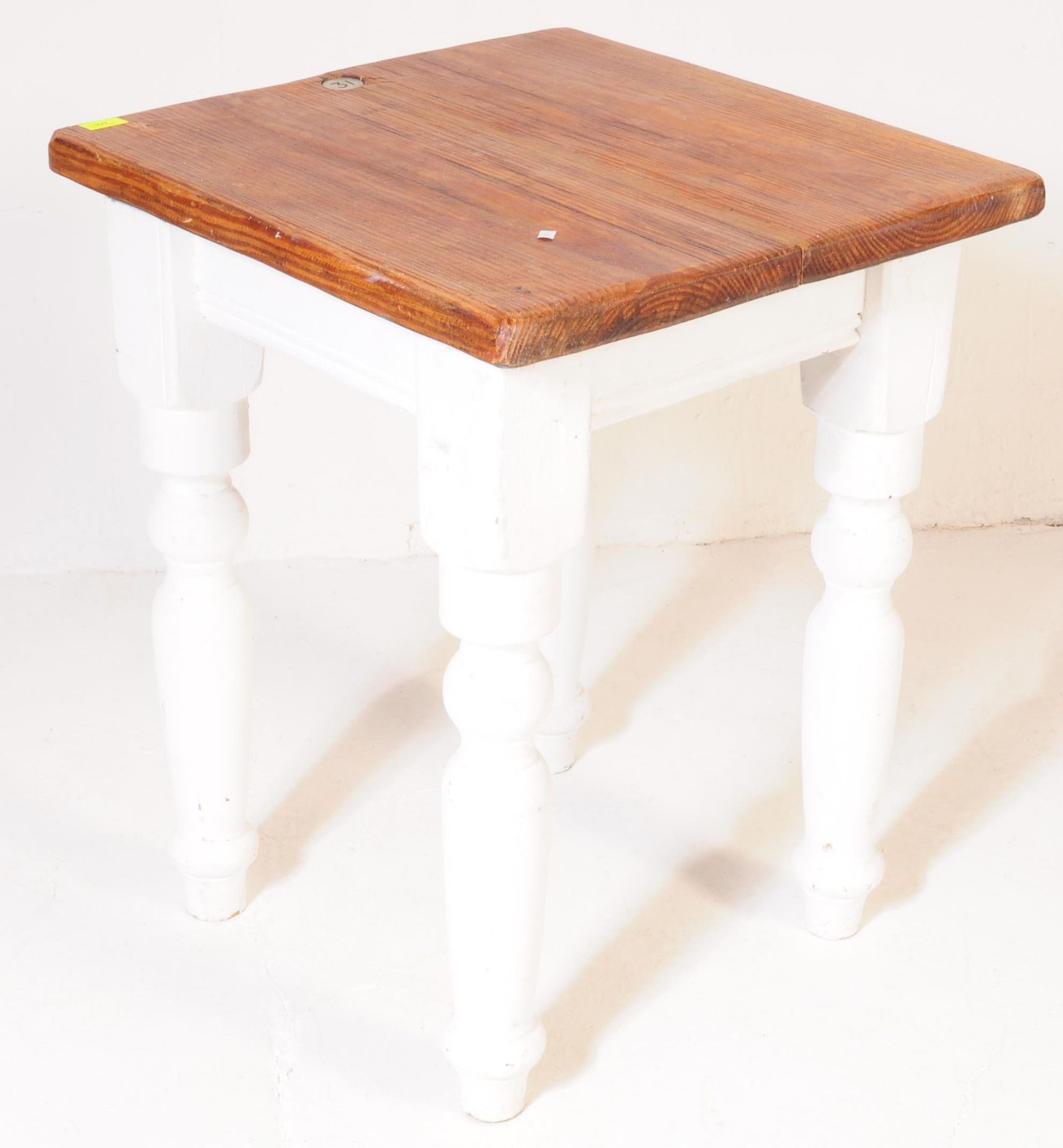 20TH CENTURY PUB BISTRO FARMHOUSE DINING TABLE - Image 2 of 5