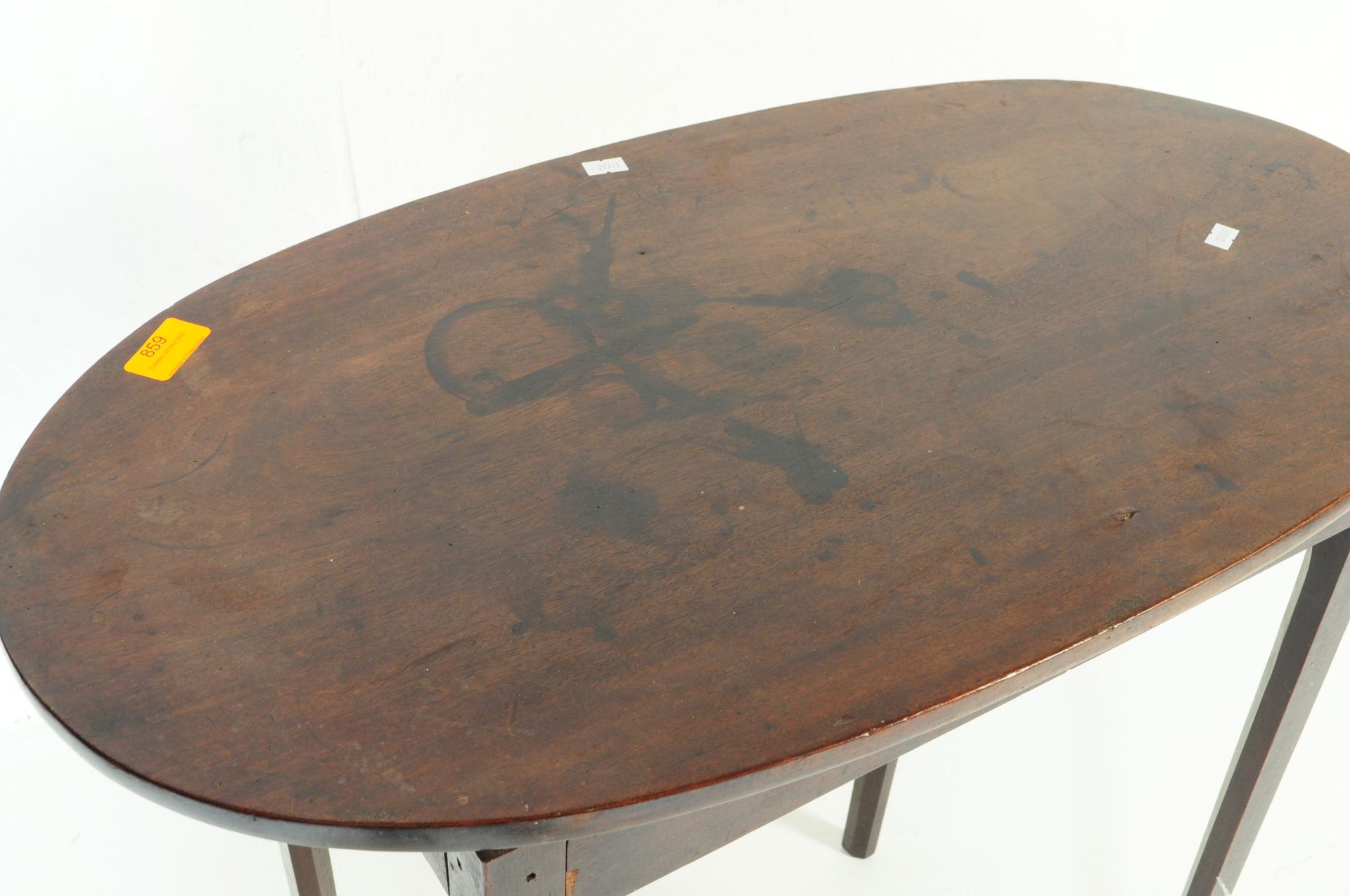 19TH CENTURY GEORGE III MAHOGANY SIDE - WINE TABLE - Image 4 of 5