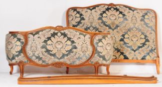 A 1930S FRENCH LOUIS XV STYLE CORBEILLE DOUBLE BED