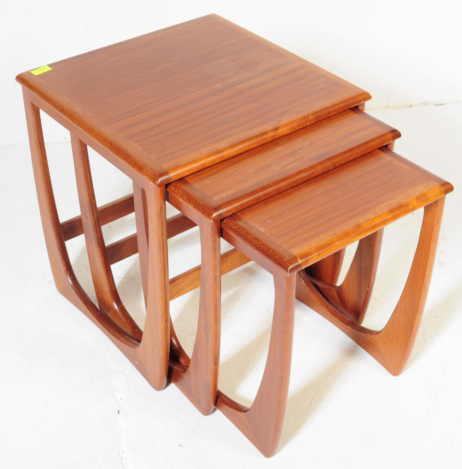 RETRO MID CENTURY TEAK NEST OF TABLES - G PLAN QUADRILLE STYLE - Image 4 of 5