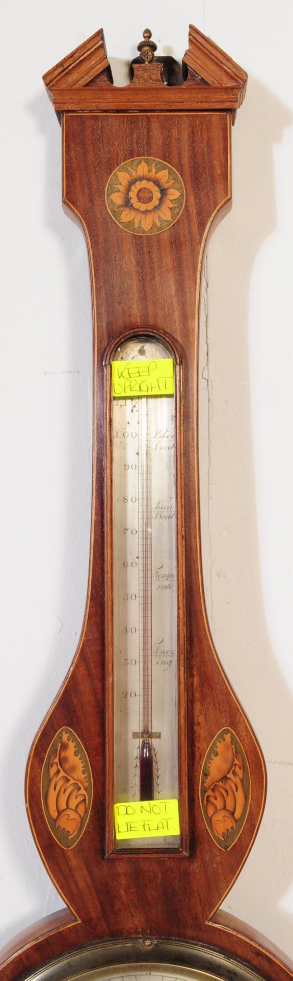 19TH CENTURY WILLIAM IV MERCURY WALL BAROMETER - Bild 4 aus 6