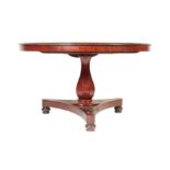 19TH CENTURY VICTORIAN WESSEX STYLE MAHOGANY TILT TOP TABLE