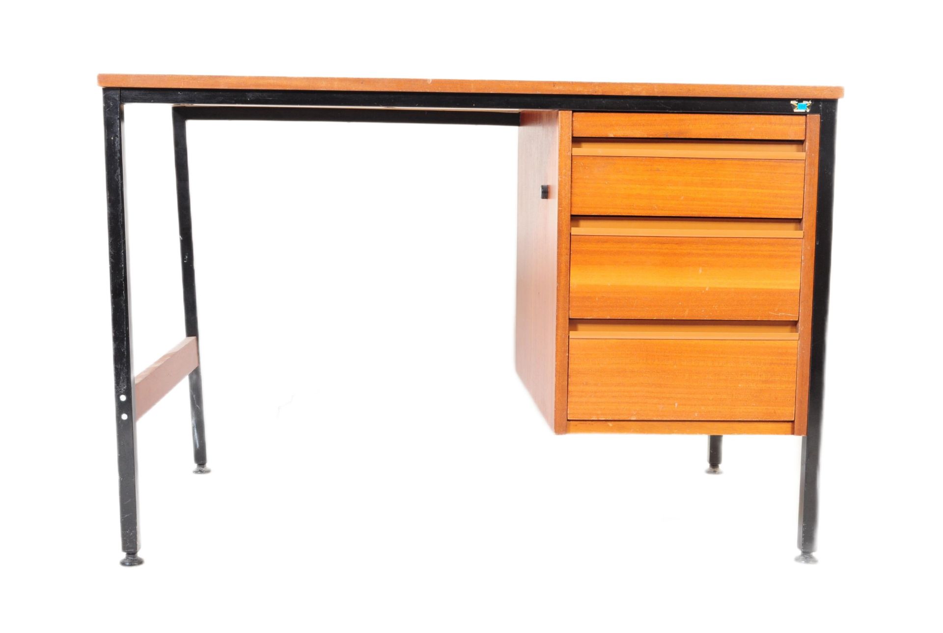 A VINTAGE 20TH CENTURY OFFICE DESK TABLE