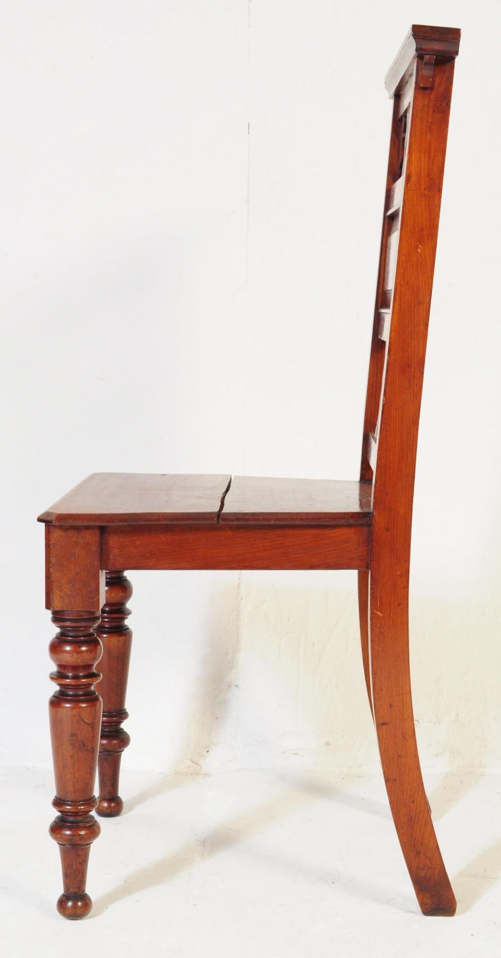 VICTORIAN 19TH CENTURY MAHOGANY HALL CHAIR - Bild 4 aus 6