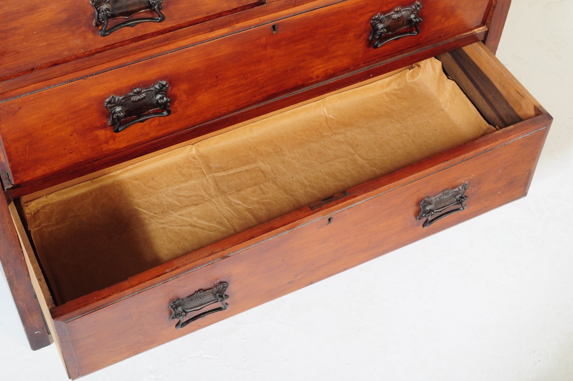 EDWARDIAN 1900S MAHOGANY DRESSING TABLE CHEST OF DRAWERS - Bild 4 aus 6