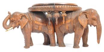 20TH CENTURY HARDWOOD CHINESE ELEPHANT SOCLE PLINTH